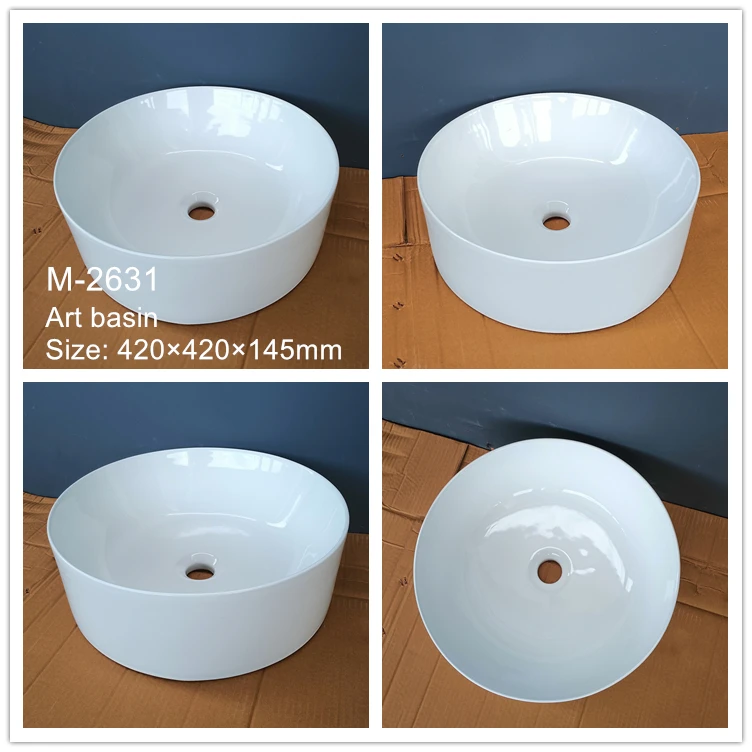 OEM Rectangular Shape Hand Washing Sink Bathroom Porcelain Above Counter Basin Hand Wash Basin Bathroom Vessel Sink