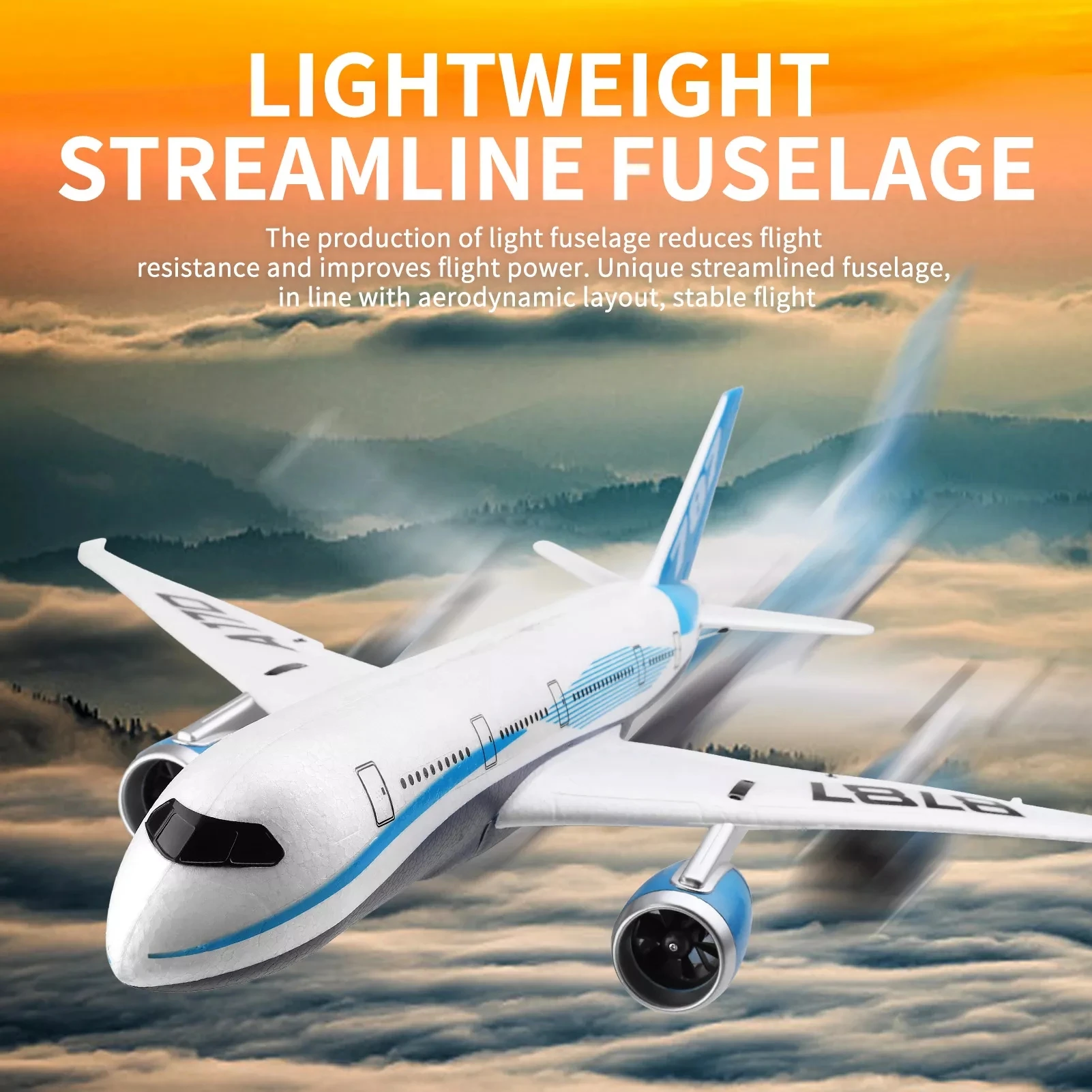 New Arrival HOSHI WLtoys A170 RC Airplane EPO Craft Foam Electric Outdoor Remote Control Glider Plane Fixed Wing Aircraft