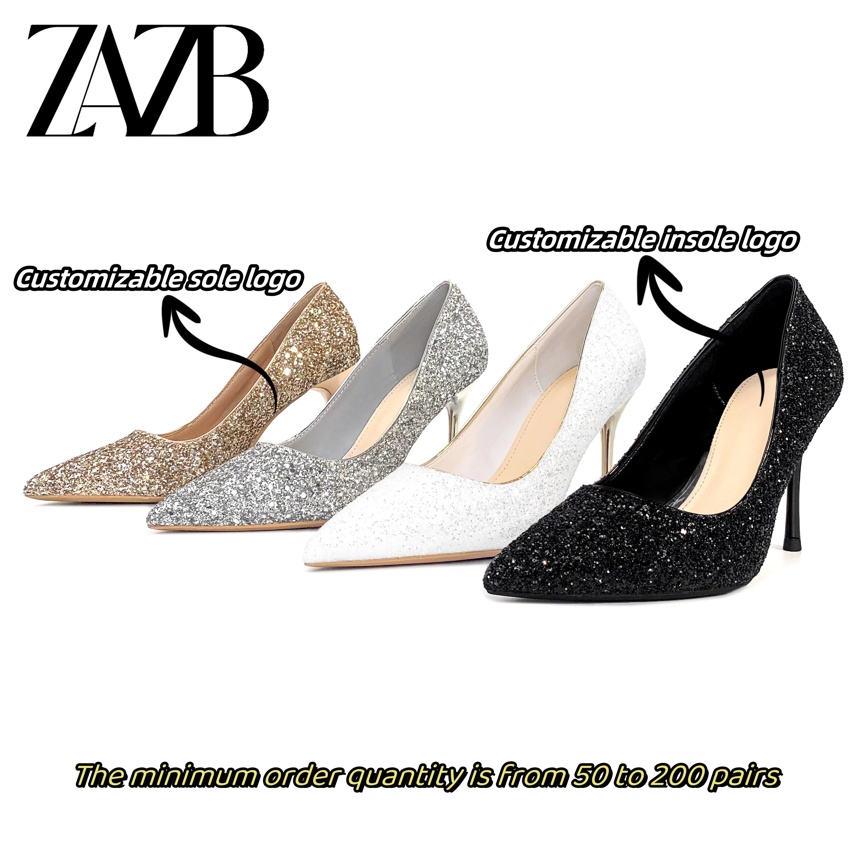 Fashionable Sweet High-heeled Shoes Thin High-heeled Shoes Delicate Thin  Shallow Mouth Pointed Women's High-heeled Shoes