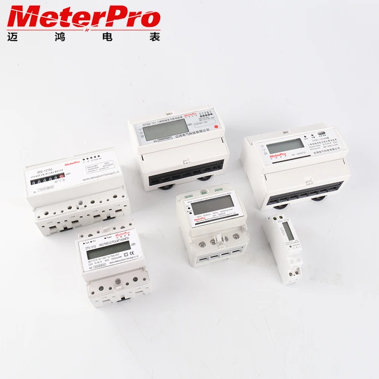 Single Phase LCD Digital 2P DIN Rail Electricity Meter