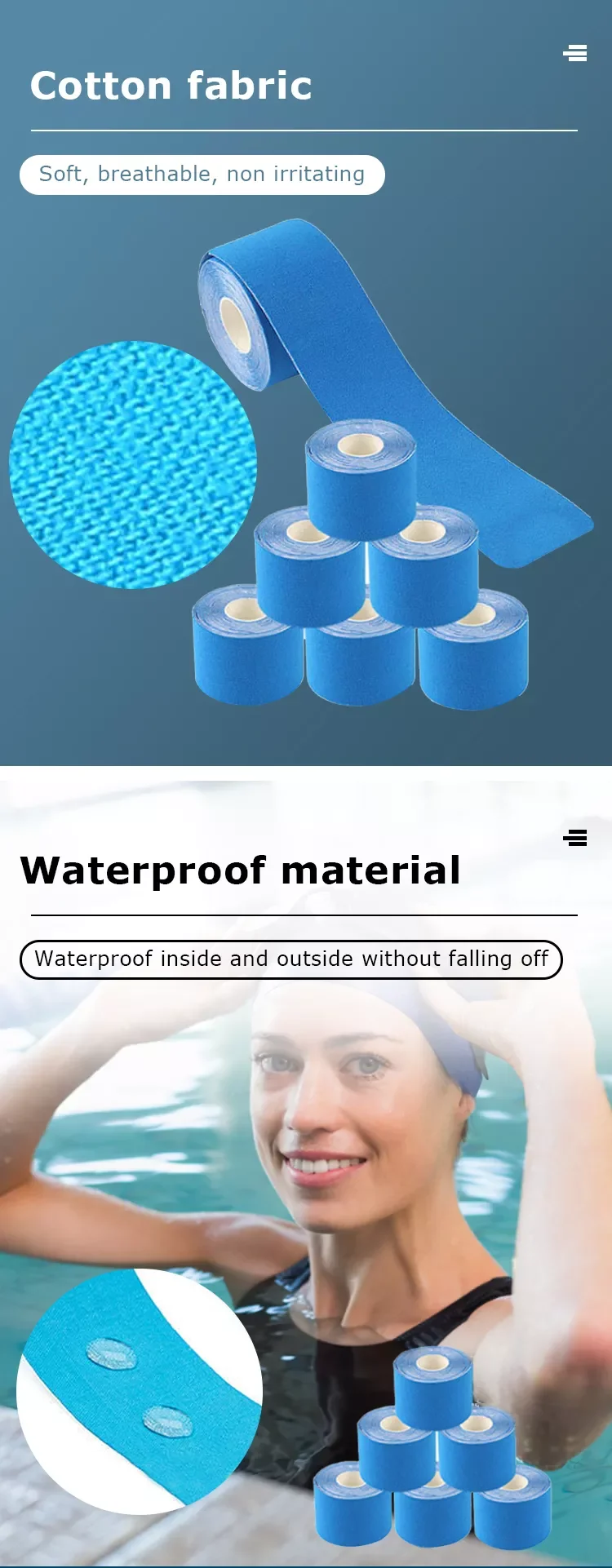 Wholesale Multicolor Kinesiology Sports Tape Waterproof Kinesiology