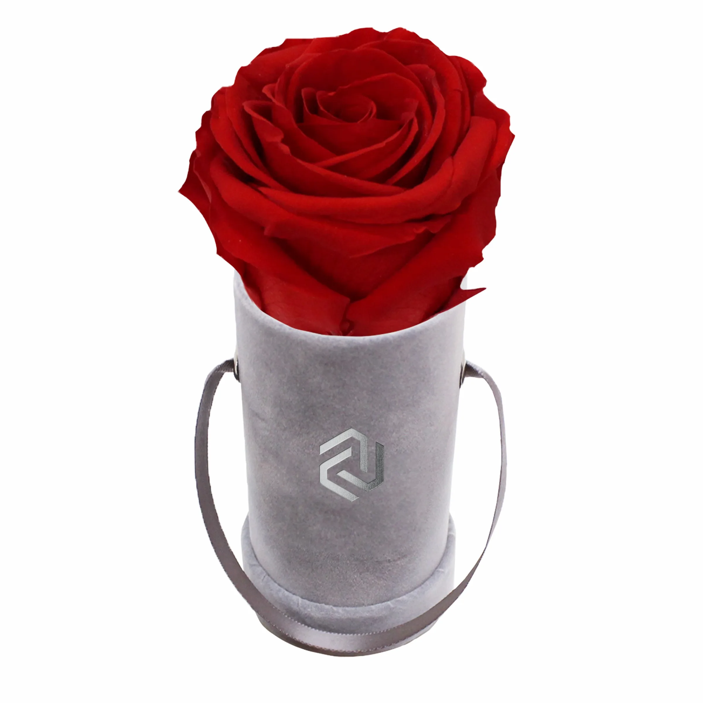 Customized Velvet Eternal Flower Gift Boxes Luxury Packaging Round Hat