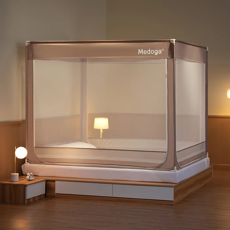 Medoga Best Seller Green Durable Bed Canopy Baby Fence Prevent Drop Kids Mosquito Net for Single