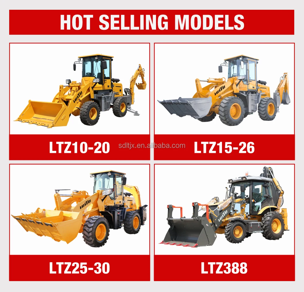 Diesel Mini Backhoe loader 3 ton 5 ton CE EPA China Sale 4 wheel drive new backhoe and loader Applicable earthmoving machinery