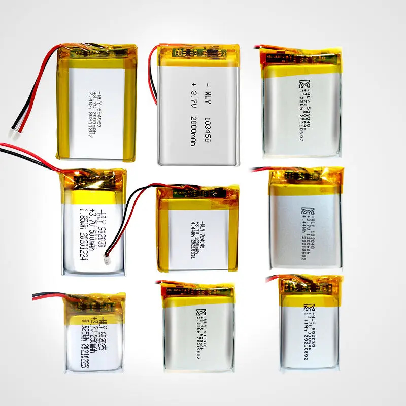 Lipo 3.7 V 2000mah 654060 Rechargeable Lithium Batteries 500 Times