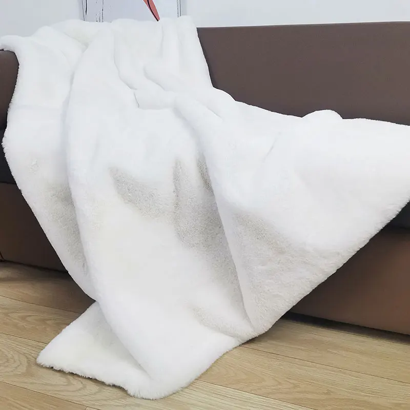 OEM 100% полиэстер супермягкое Шелковистое одеяло для дивана и кровати очень мягкое пушистое толстое постельное белье из меха норки плюшевые одеяла зимы