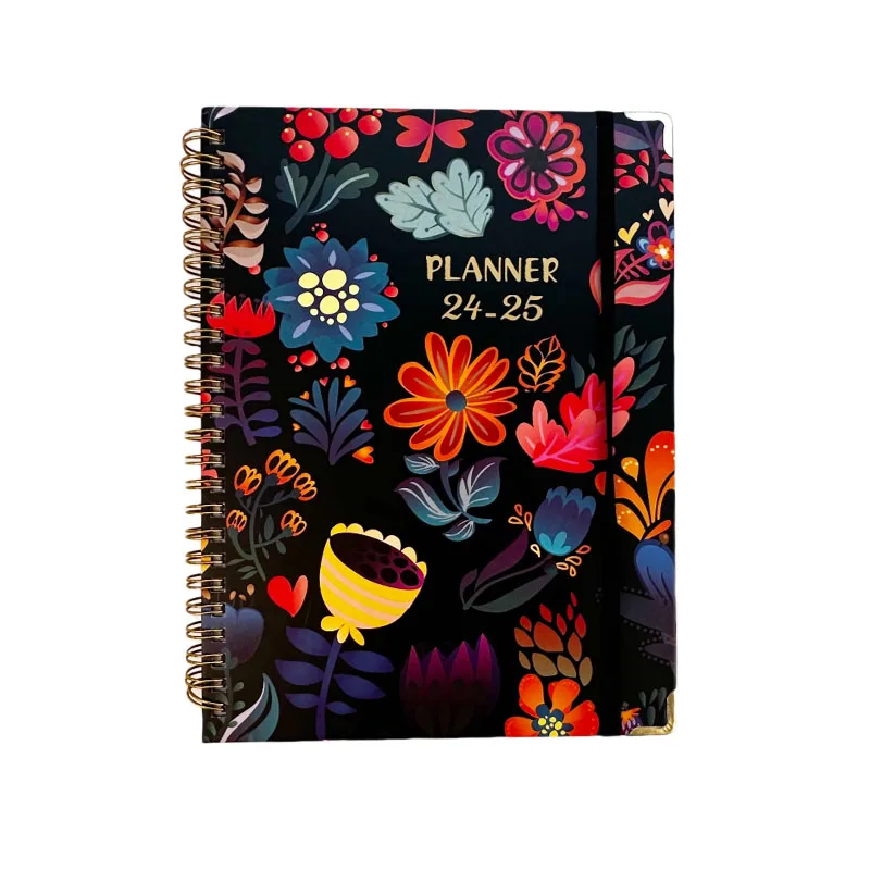 Напечатанная на заказ спиральная офисная школьная распечатка бумаги планировщик дневник тетрадь