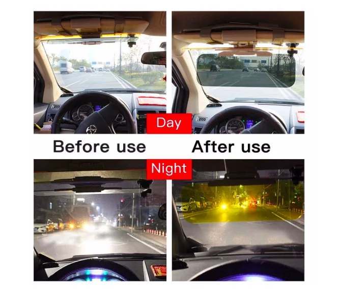 Day and Night Vision Car Sun Visor Windshield Anti-Glare Ci20441 - China Car  Mirror, Mirror