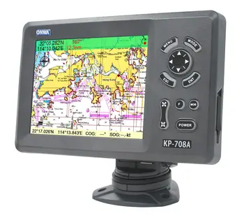 ONWA 7-inch LCD GPS Chart Plotter with built-in class B AIS transponder KP-708A