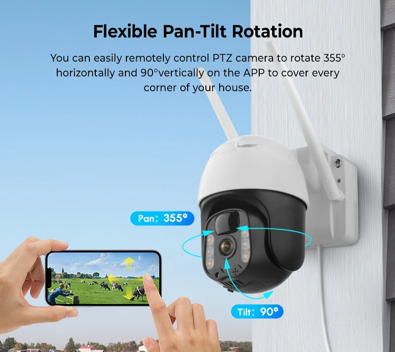 Camera Wifi Tuya HD 3MP Avec Batterie