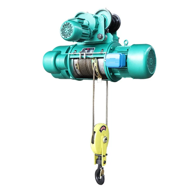 Factory direct supply 50 ton 6 m- 100 m Heavy duty lifting equipment 5 tons Electric Wire Rope Hoist 6 m wire rope motor lifting
