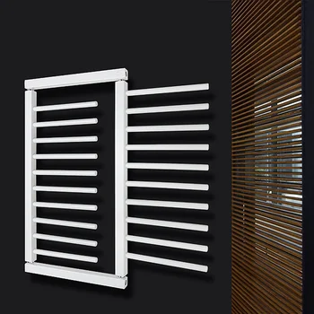 Mild Steel Towel Warmer with Hydronic Heating System Wall Mounted Design for Modern Bathrooms Powder Coated Ladder Towel Rails