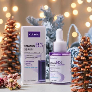 Organic Face Serum with Hyaluronic Acid Glycerin & Vitamin B3 for Anti-Aging Anti-Wrinkle Whitening & Moisturizing 30ml Liquid