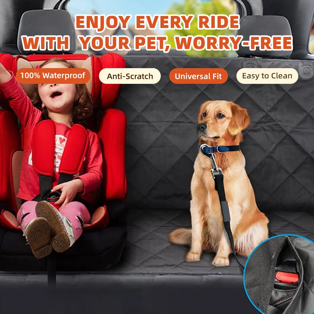 Wholesale Waterproof Dog Car Seat Cover Car Backseat With Mesh Window - product detail 2