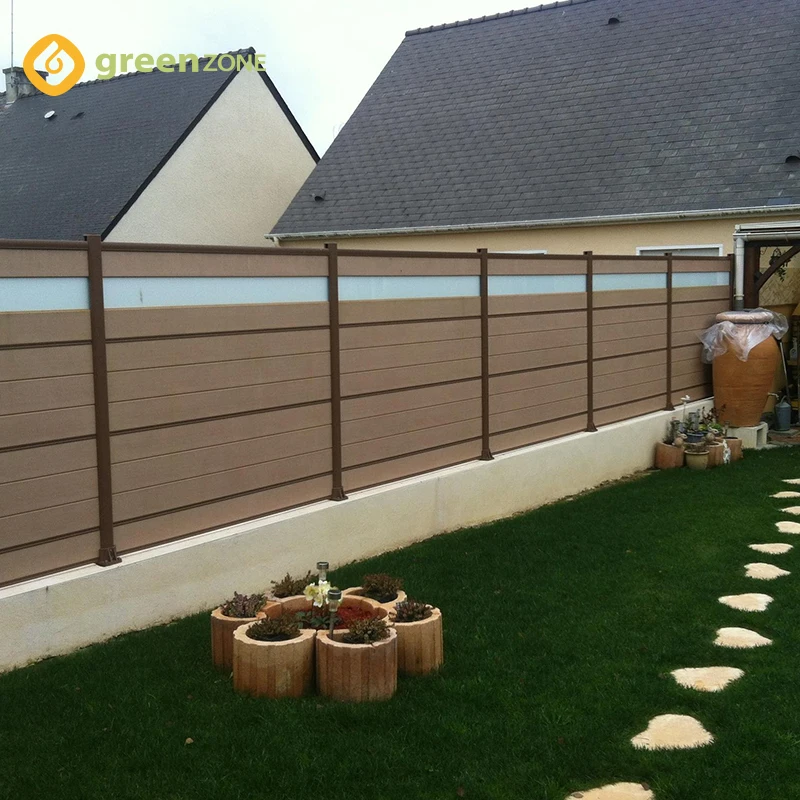 Greenzone  Wpc Garden Fence Decorative Composite Fence Panel Decorative Fencing