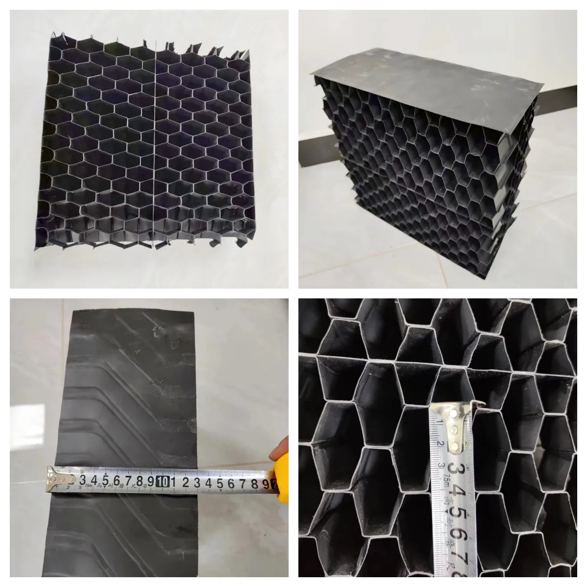 TEP130 Polypropylene Drop Eliminator TER130 Drop Separator 2400x600x125mm Cooling Tower Cellular Drift Eliminator Droplet