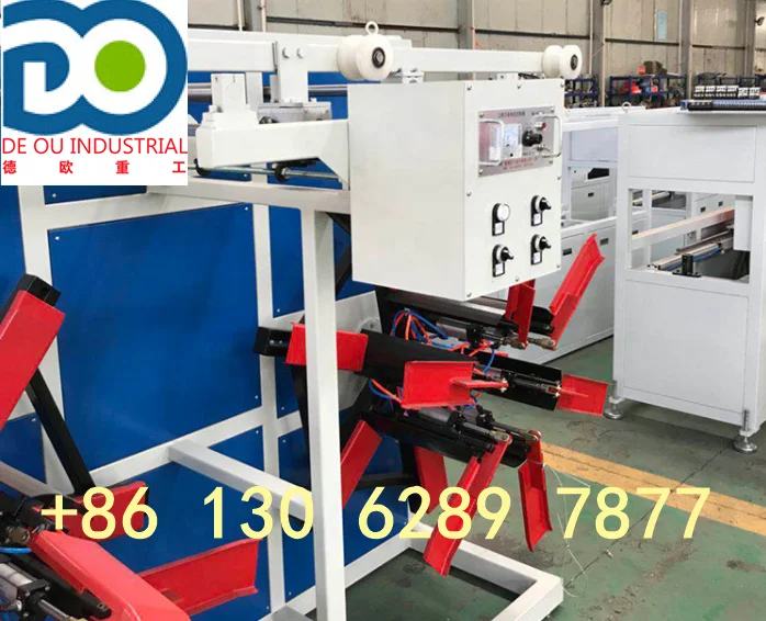 Single Wall Corrugated Tube Pipe Rewinding Machine Max Moment Steel Motor Pipe Winder/coiling Machine