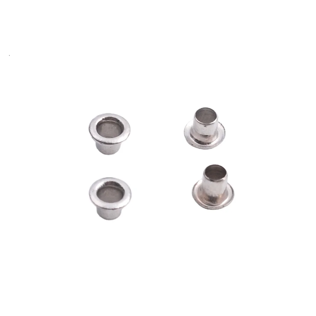 Металлические люверсы и прокладки малого размера для обуви