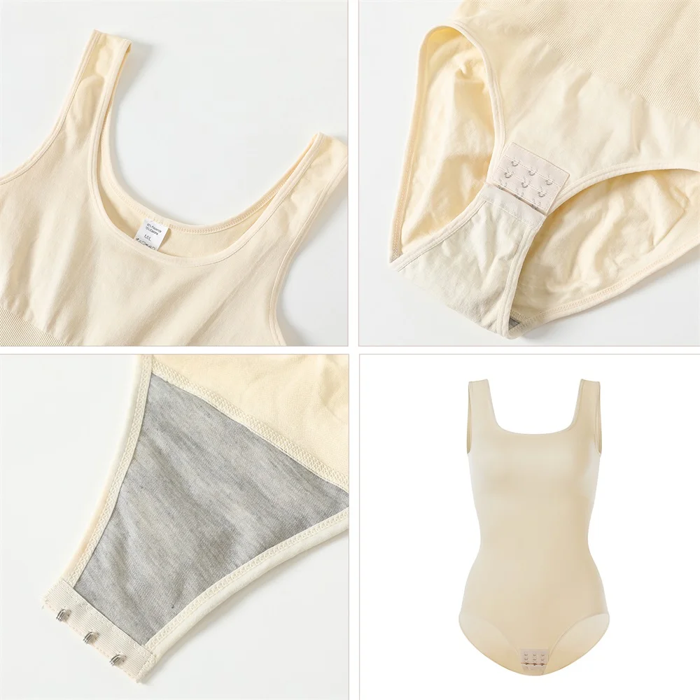 Custom Super Strong Gym Women Compression Panties Seamless Tummy Control Bodysuit Shapewear Underwear Waist Trainer Shaper factory