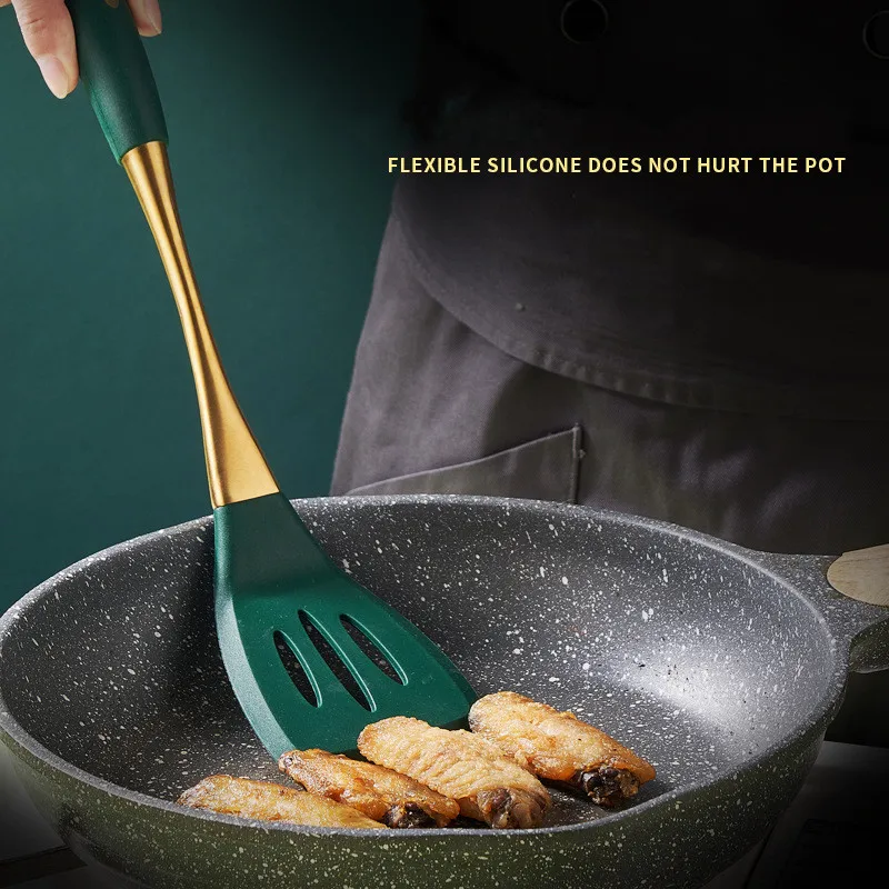 Buy Wholesale China Creative Dark Green Silicone Kitchen Appliance With &  Silicone Kitchen Utensils at USD 1.25