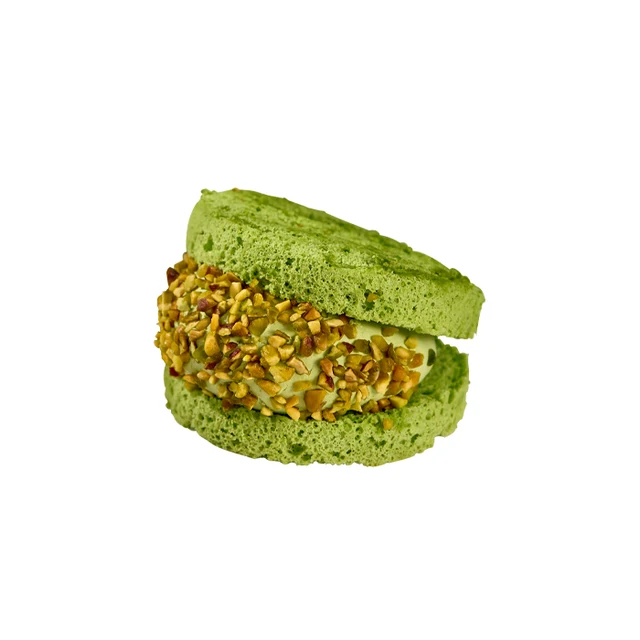 New Arrival Wholesale Pistachio Ice Cream Sugarplum Cake Souffle Cake Frozen Mousse Cake Fast Delivery