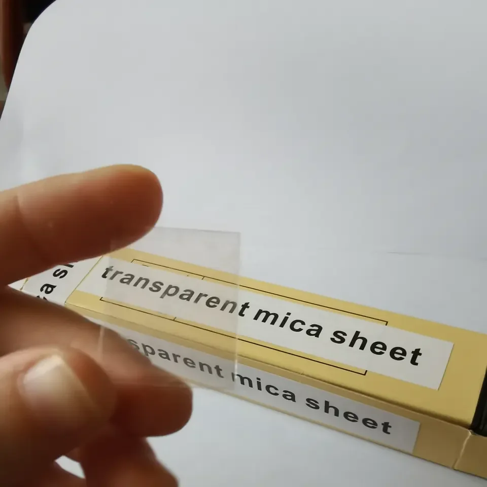 High quality natural transparent mica tablets