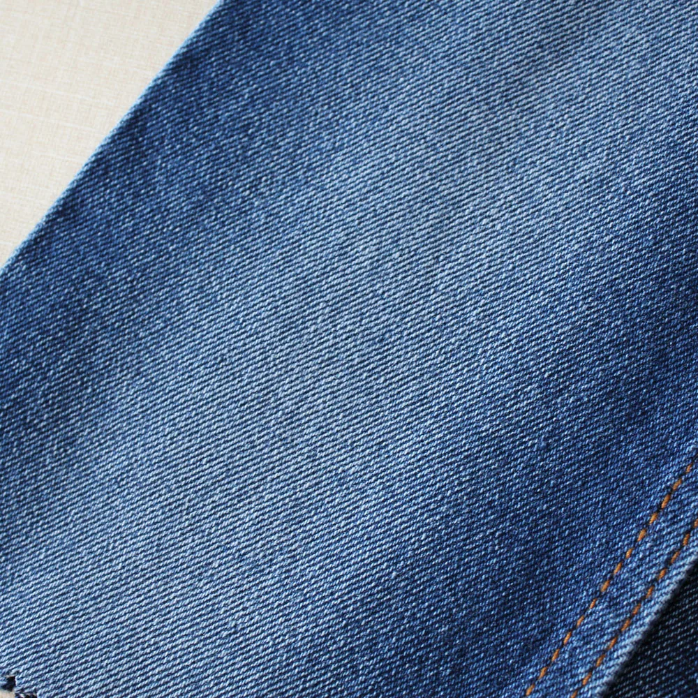 Модные женские Саржевые переработанные текстильные джинсовые ткани