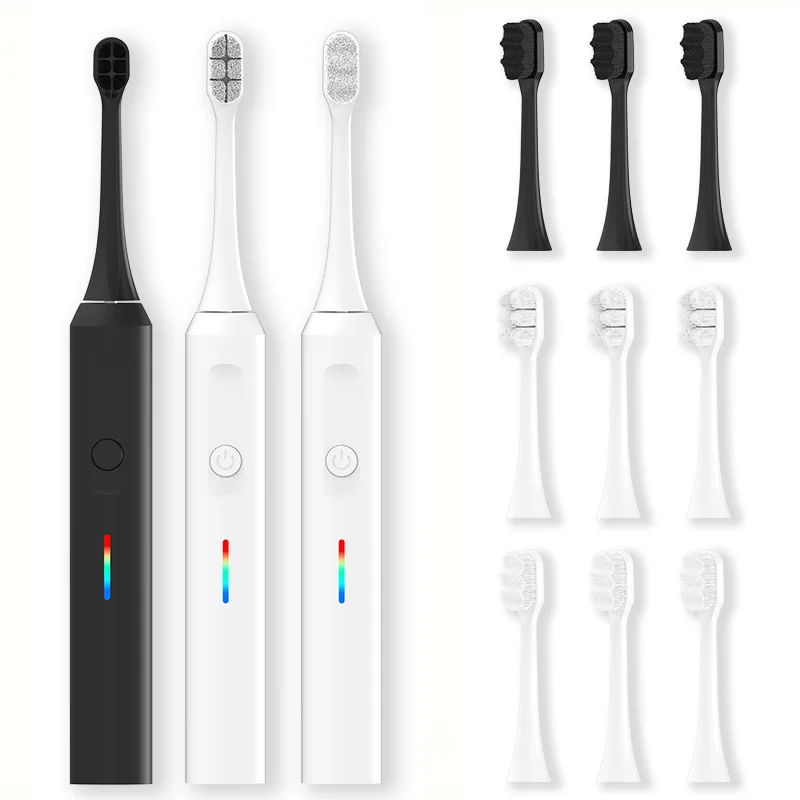 Manufacturer Wholesale Deep Cleaning Soft Bristles Multi-Function Battery Powered Waterproof Electric Toothbrush For Adults