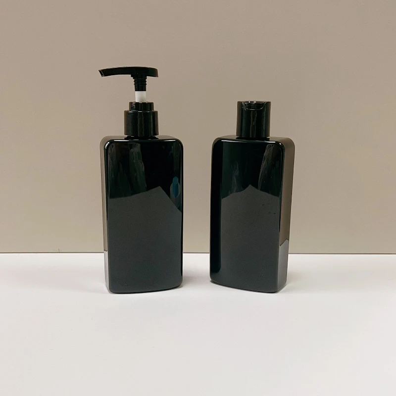 Wholesale Rectangular Pet Empty Cosmetic Plastic Emulsion Pump Bottle 250ml Shampoo