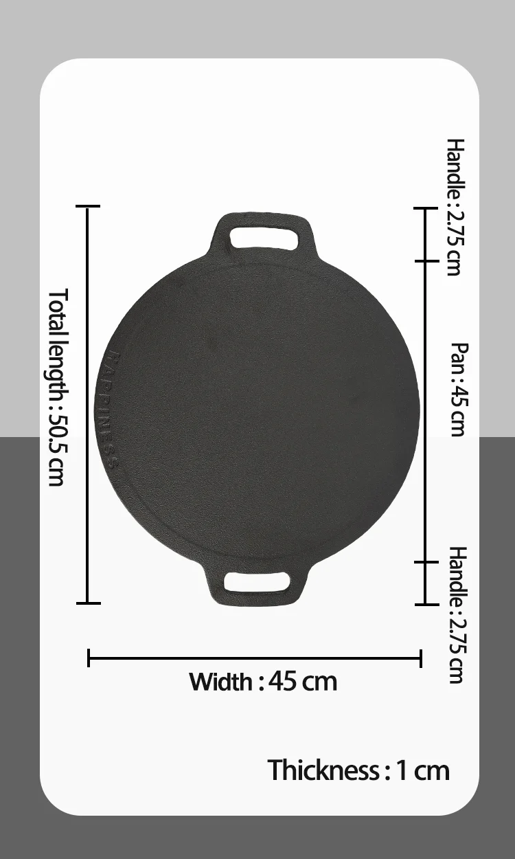 Cast Iron Plate Bbq Doublesided Grill Pan Nonstick Grill Plate Frying