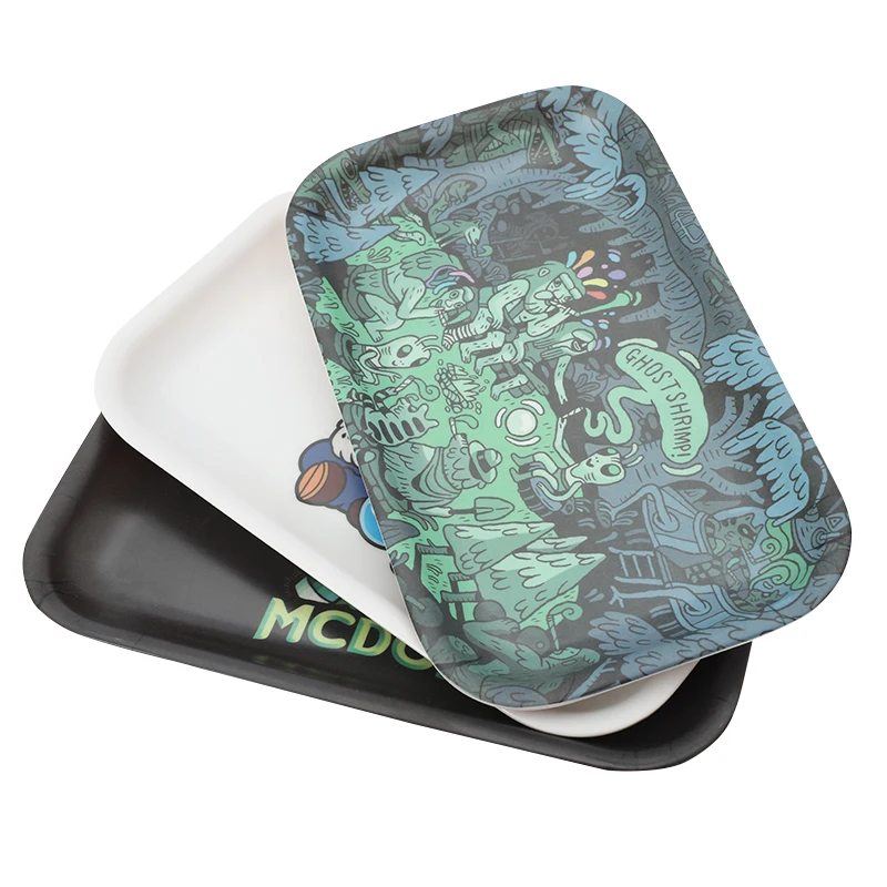 JL-007Z новый стиль оптовая меламиновая небольшие изготовленные на заказ табака для скручивания сигарет лоток для курительных принадлежностей