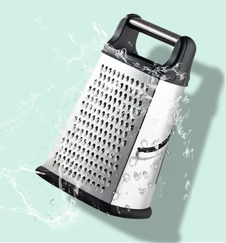 8 inches Food safe Multi-functional Stainless Steel 4 Sided Food Vegetable Grater Cheese Grater