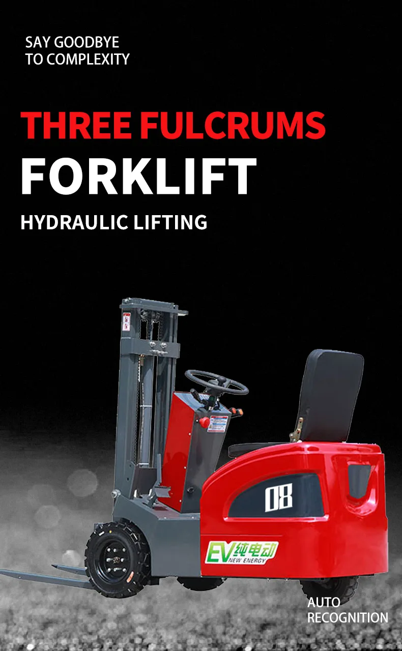 Low price hot selling electric forklift 800kg 0.8ton 3ton 3.5ton  with cabin made in China electric forklift supplier