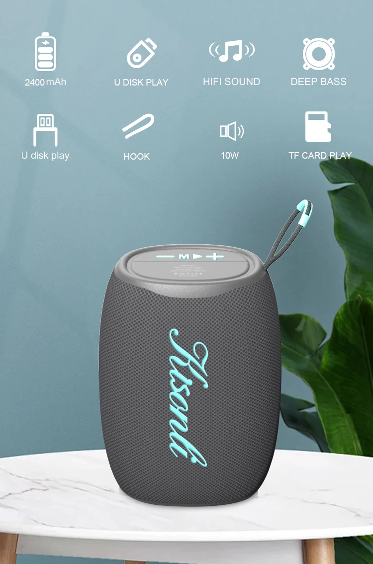 Kisonli K20 High Bass Blue Tooth Tws Small Dj Speaker