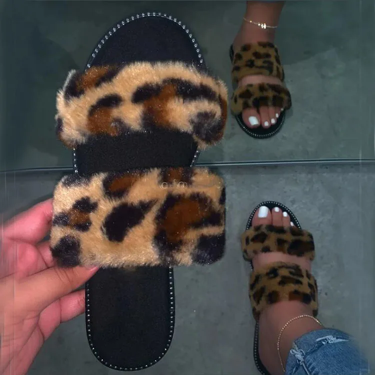 custom fur slides