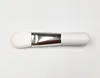 8.2cm di legno bianco manico capelli bianchi