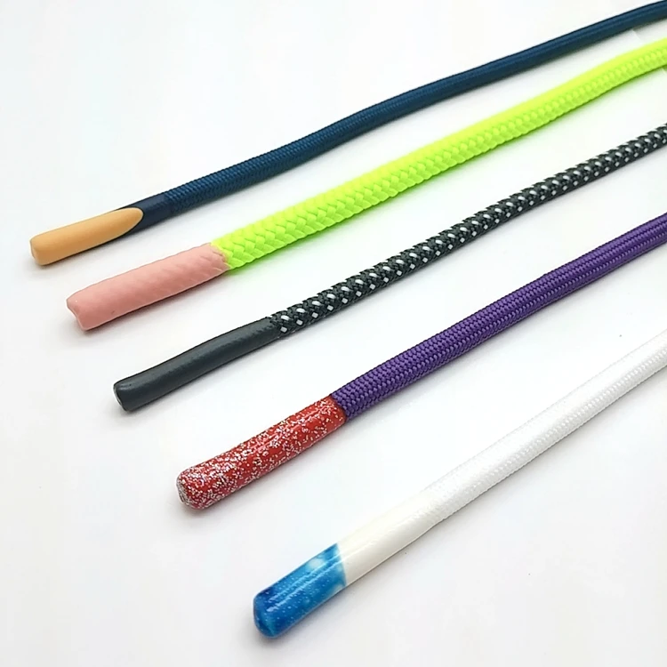 round colorful macrame rope braided rope round laces