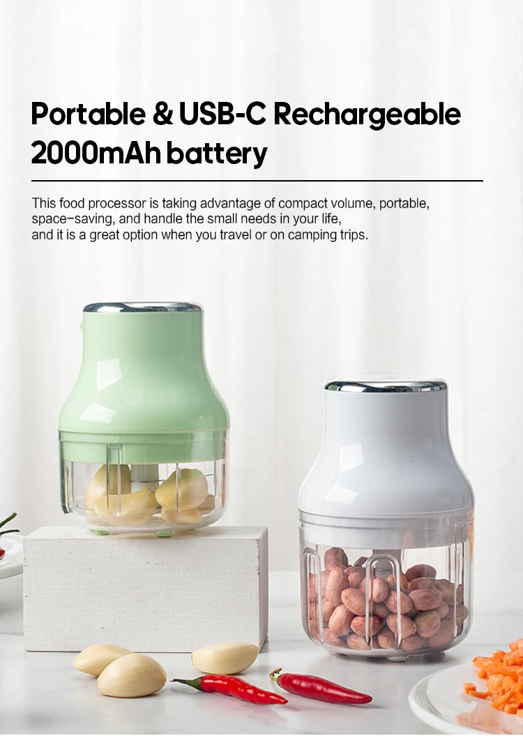 Kinscoter Wholesale Mini Electric Meat Mixer Multifunctional 250ml