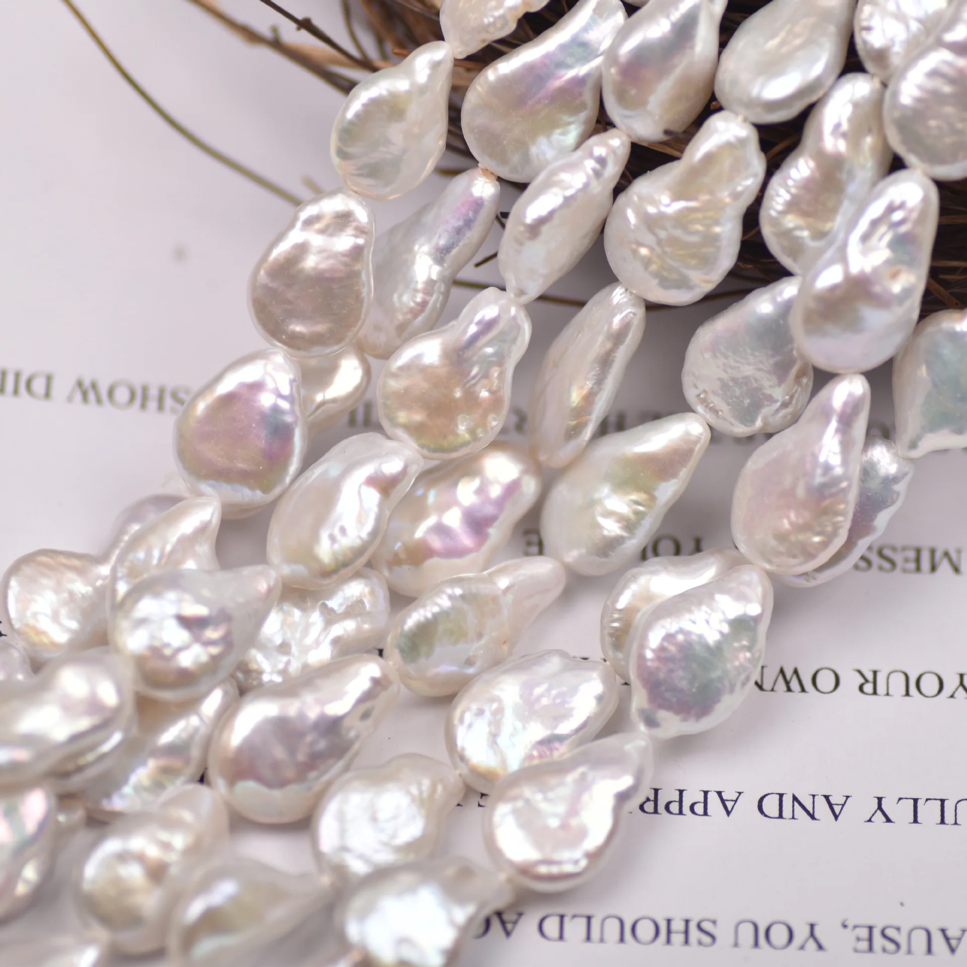 Natural Pearls Drop Shape Pearl Sterling Silver Mm Freshwater