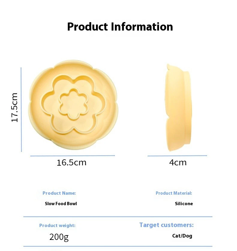 Anti-Choking Overflow Training Plate Slow Food Silicone Pet Mat Suction Cup Feeding Pad Dog Slow Food Bowl Pet Bowls Feeders factory