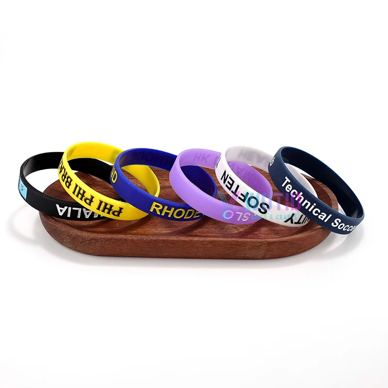 product custom promotional gift cheap silicone wristband keychain rubber bracelet sports event festival elastic hand ring sweat band-11