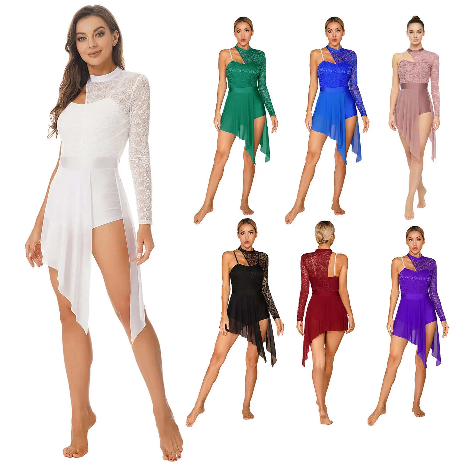 dance dress for ladies Matte Gold Sequin Lyrical Dance Dress