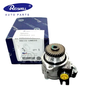 REXWELL Brand New Genuine Hydraulic Power Steering Pump P1712HG 49110-VW600 49110-VW601 for Nissan NV350 Urvan E25 ZD30 Diesel