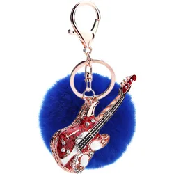 Новинка брелок с помпонами из кроличьего меха пушистые брелки для ключей автомобилей безделушки