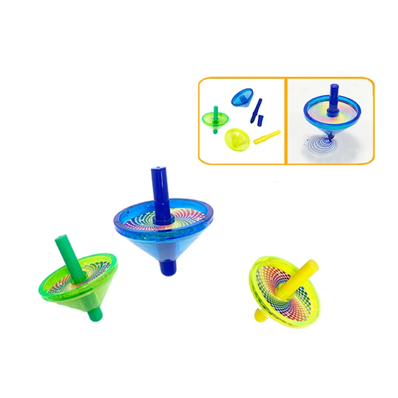 QS низкая цена детский пластиковый мини-материал развивающий рисунок ручной поворот обучающий спиновой гироскоп игрушки для детей 3-14 лет