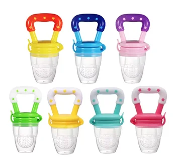 Wholesale Price Guangzhou-made Food-Grade Silicone and PP Baby Pacifier Fruit Feeder Chinaufactured