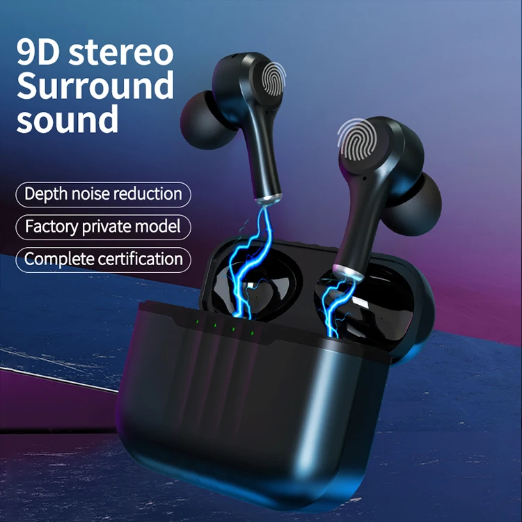 J7 TWS Earbuds with ANC Noise Cancelling Wireless Gaming Headset and Sliding Case JL Chipset