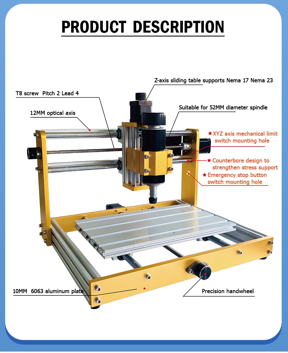 CNC 3018 PLUS 500W Spindle DIY CNC Engraving Machine for All Metal