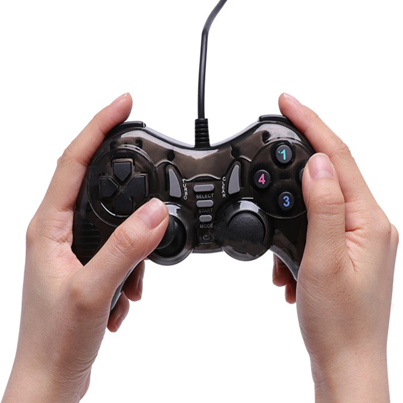 Wired Vibration Game Controller USB for PC Computer Windows XP 7 8 10 PS3 TV Box Joystick