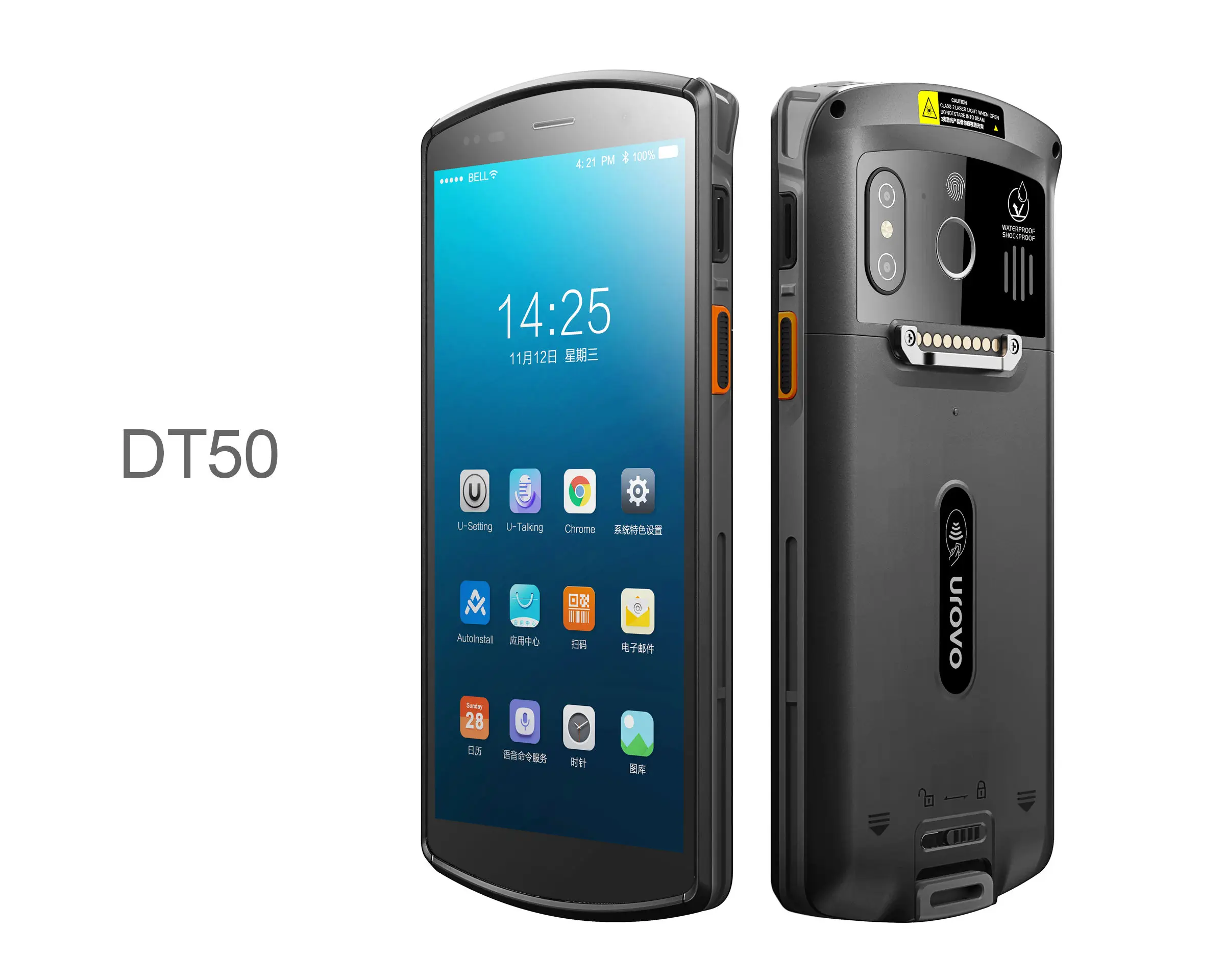 Urovo DT50 Data Collector Terminal Pda Barcode Scanner 4G GPS NFC RFID Handheld Pda Android 9 Rugged Industrial Pdas